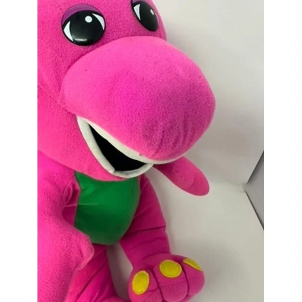 Vintage Barney the Dinosaur Playskool Purple Green Talking Toy 90s Retro